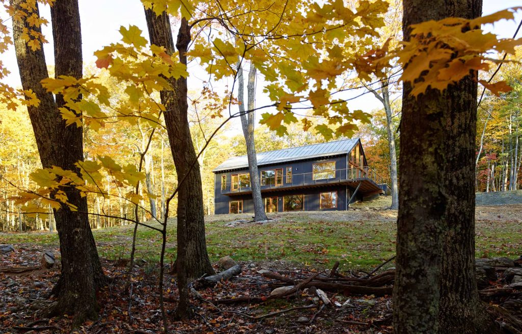 Upstate New York Residential Development Black Houses At Hudson Woods