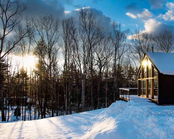 Upstate New York Residential Development Black Houses At Hudson Woods